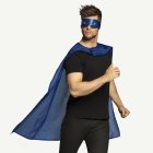 Superhjälte Cape & Ögonmask Blå