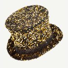 Paljett Hög Hatt Svart/Guld