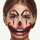 Killer Clown Falska Ansiktstatueringar