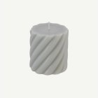 Spiral Blockljus Grå