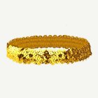 20-tal Paljettpannband Guld