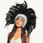 Sambadansare Fjäderhatt Silver