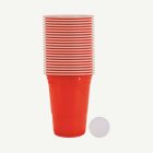 Beer Pong Muggar & Bollar Röd