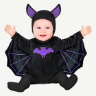 Fladdermus Babydräkt Svart/Lila