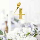 Bordsnummer På Pinne Guld