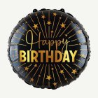 Happy Birthday Golden Celebrations Stor Folieballong