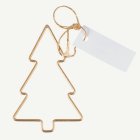 Julgran Placeringskort Set Guld