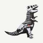 Uppblåsbar T-Rex Skelett Maskeraddräkt Svart/Vit