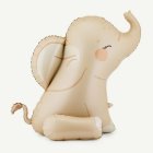 Sittande Elefant Folieballong Beige