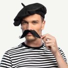 Fransk Mustasch Svart