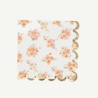 Blommor Servetter Persika