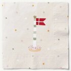 Dansk Flagga Servetter Grå