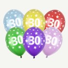30 År Ballonger Färgmix