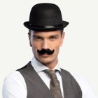 Gentleman Mustasch Svart