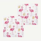Rosa Flamingo Servetter