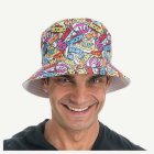 Bucket Hat 90-tal Flerfärgad