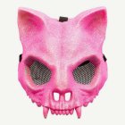 Katt Skelett Mask Ljusrosa