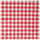 Rutig Picknick Servetter Röd