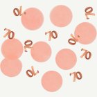 Bordskonfetti 70 År Lush Blush