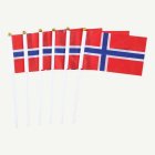 Norsk Flagga På Pinne