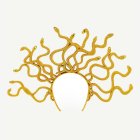Medusa Orm Hårband Guld