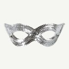 Paljettögonmask Silver