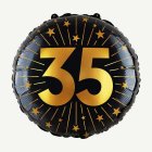 35 År Golden Celebrations Folieballong
