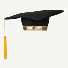 Examenshatt Svart/Guld