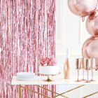 Glitterdraperi Roséguld