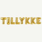 Tillykke Folieballonger Guld