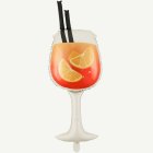 Drink Folieballong Orange/Svart