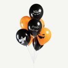 Halloween Ballonger Orange/Svart