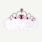 Tiara Med Vita Fjädrar