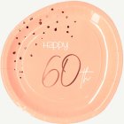Papperstallrikar 60 År Lush Blush