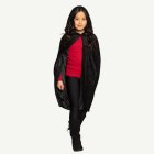 Velour Barncape Svart