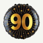 90 År Golden Celebrations Folieballong