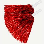 Metalliska Cheerleader Pom Poms Röd