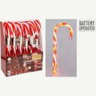 Polkagris LED Dekoration Röd