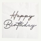 Happy Birthday Servetter Silver
