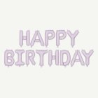 Happy Birthday Folieballonger Lila
