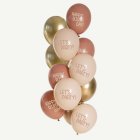 Golden Blossom Happy Birthday Latexballonger