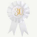 30 År Prisrosett Vit/Guld