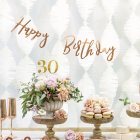 Happy Birthday Girlang Roséguld