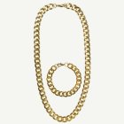Pimp halsband och armband guld