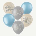 Blooming Baby Boy Latexballonger Blå/Crème