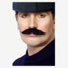 Självsittande Mustasch Svart