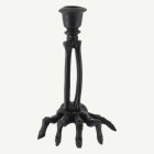 Skelett Hand Ljusstake Svart