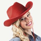Cowboyhatt Röd