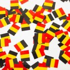 Belgien Flagga Konfetti