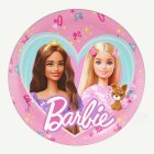 Barbie® Papperstallrikar Ljusrosa